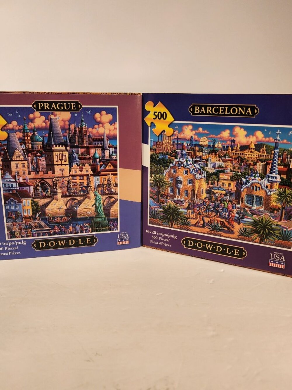 Barcelona 500-Piece Jigsaw Puzzle - Blue
